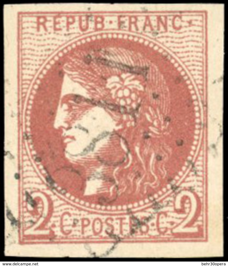 O 2c. Rouge-brique. Très Grandes Marges. SUP. - 1870 Ausgabe Bordeaux