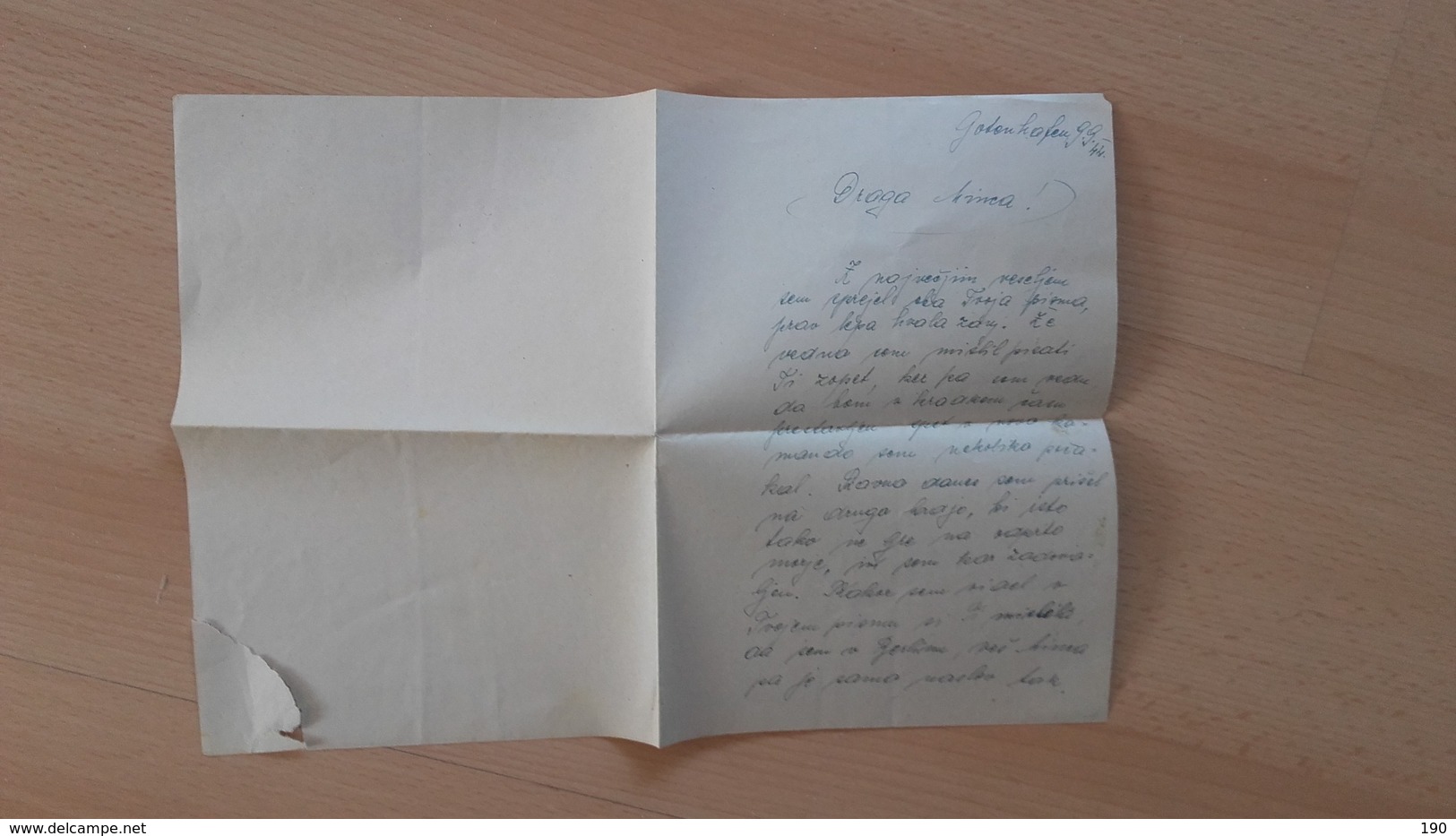 2.world War-slovensko Pismo.Sent From Gotenhafen(Gdynia/Poland) To Kronau(Kranjska Gora)-3.reich - Sonstige & Ohne Zuordnung