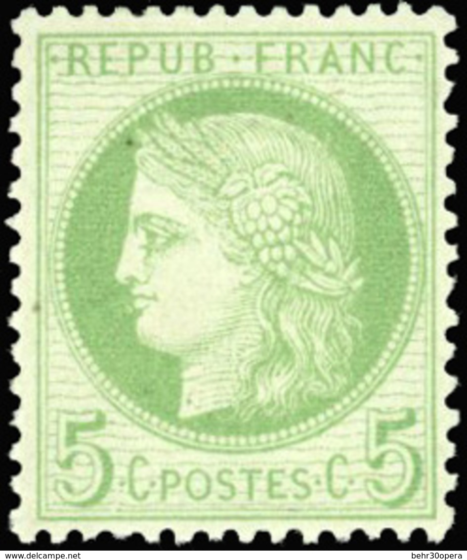 * 1c. Vert-olive + 2c. Rouge-brun + 5c. Vert-jaune S/azuré. 3 Valeurs. TB. - 1871-1875 Ceres