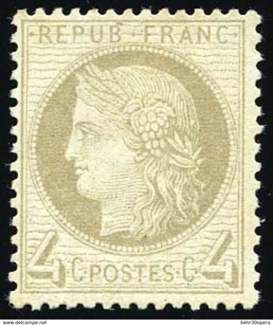 * 4c. Gris. Bon Centrage. TB. - 1871-1875 Cérès