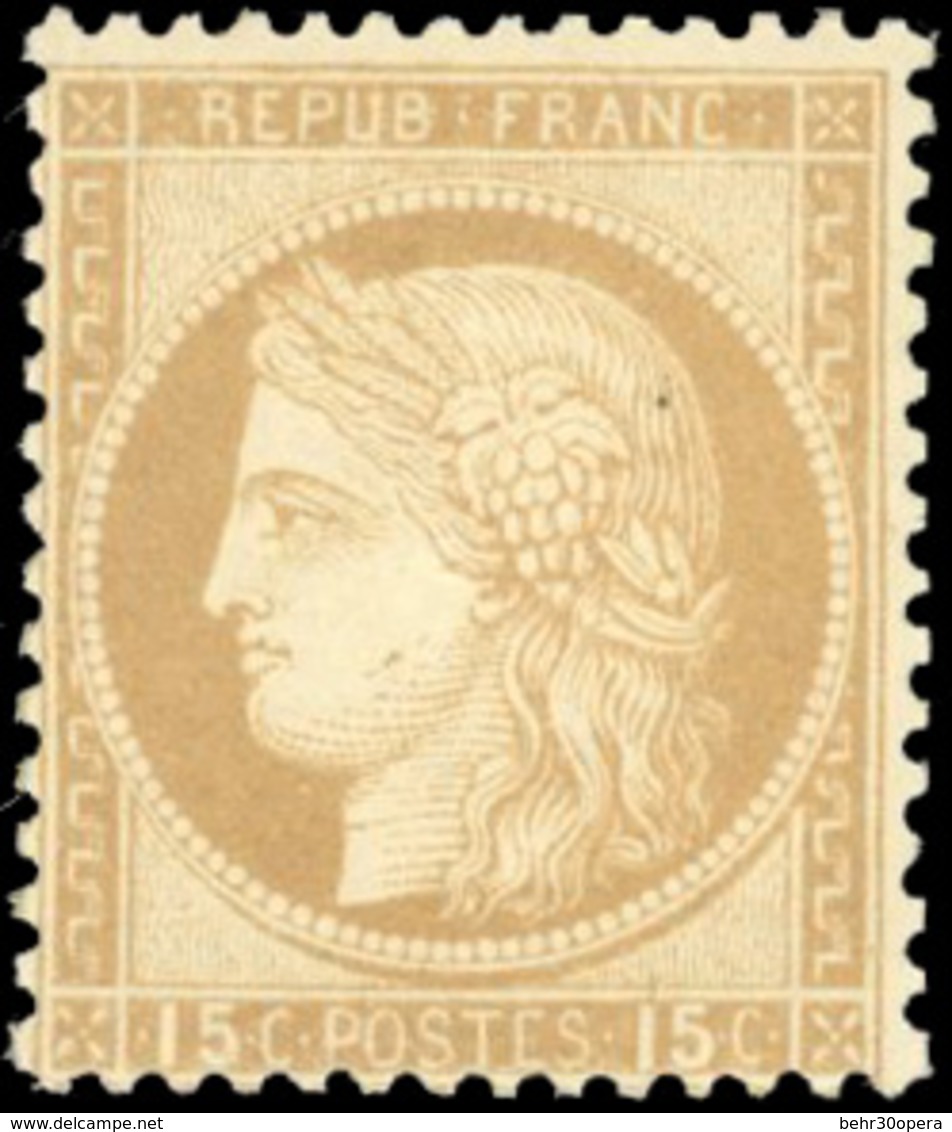 ** 15c. Bistre. SUP. - 1871-1875 Cérès