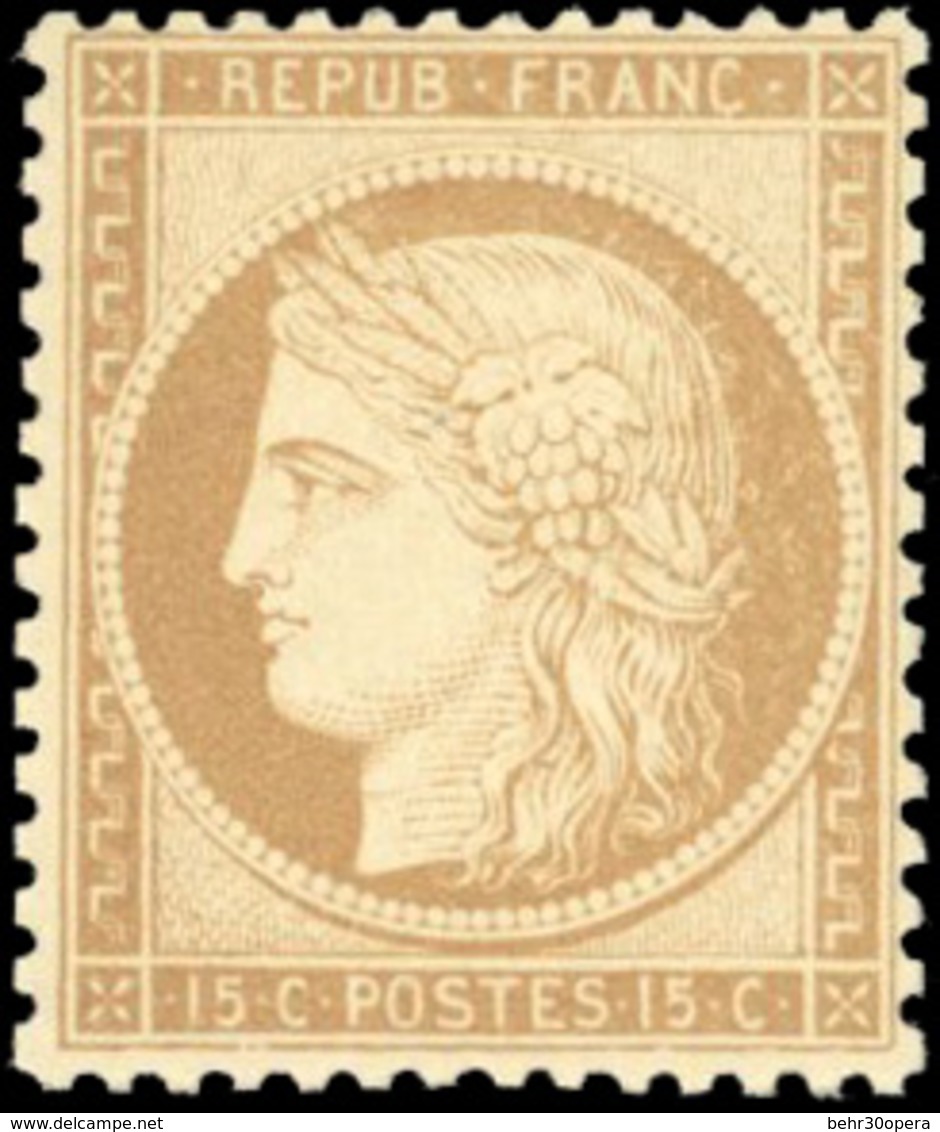 ** 15c. Bistre-brun. SUP. - 1871-1875 Ceres