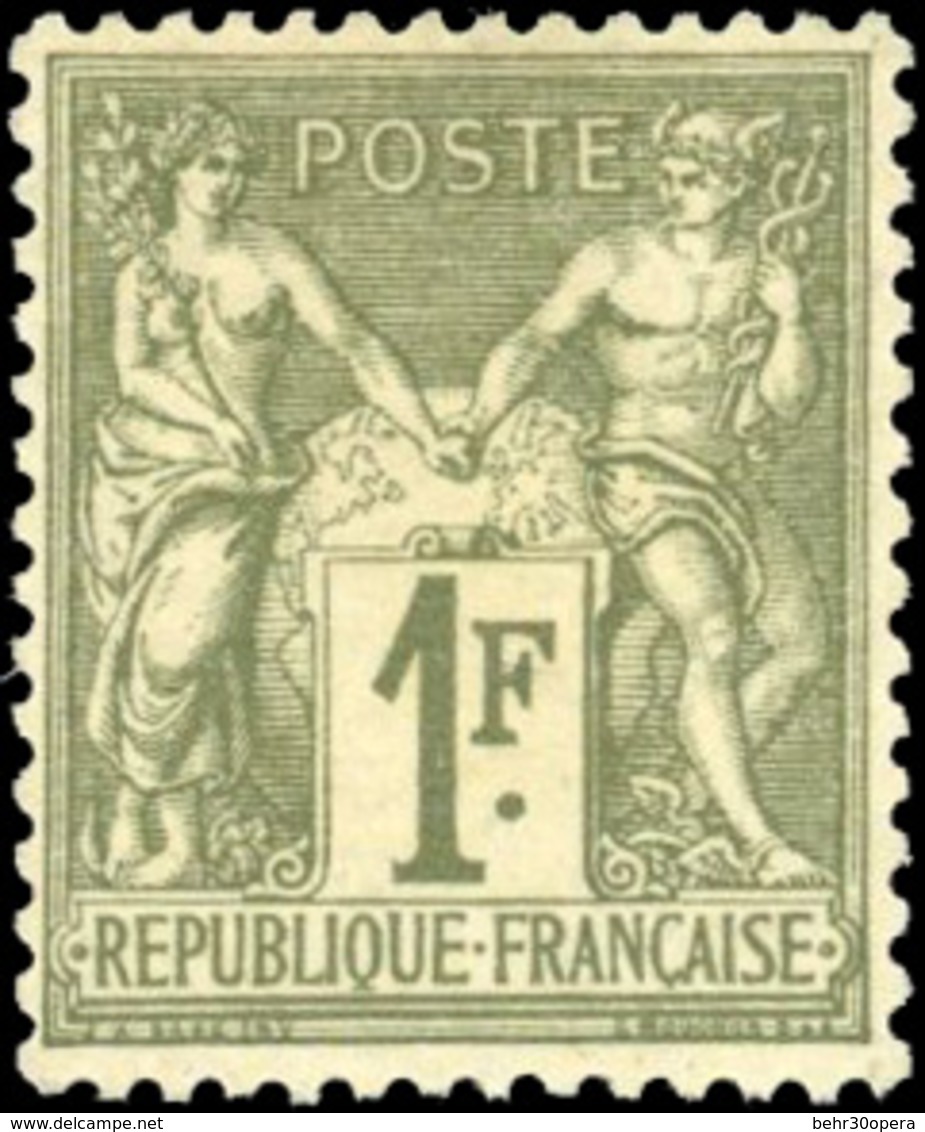 * 1F. Bronze. Très Bien Centré. SUP. - 1876-1878 Sage (Typ I)
