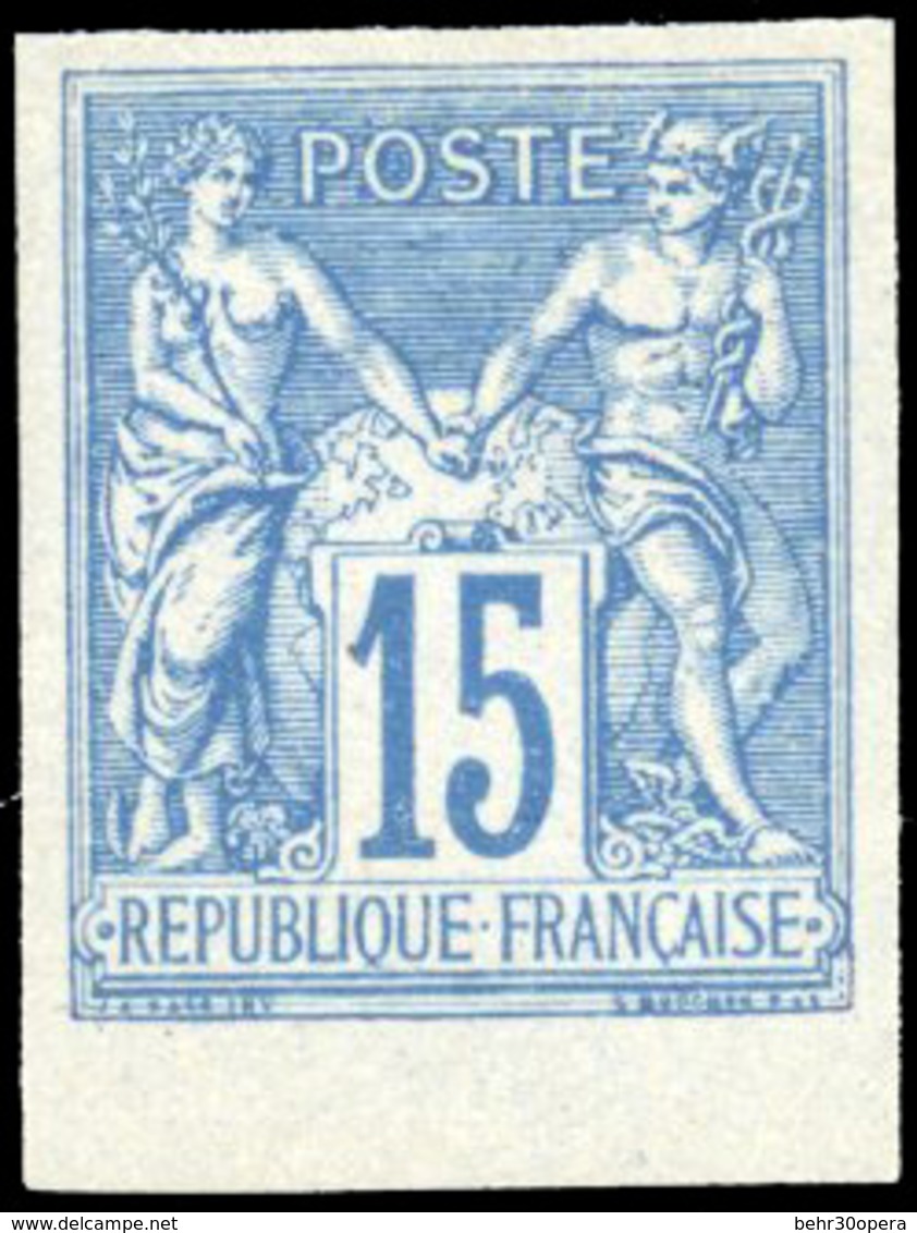 ** 15c. Bleu. ND. Petit BdeF. SUP. - 1876-1878 Sage (Typ I)