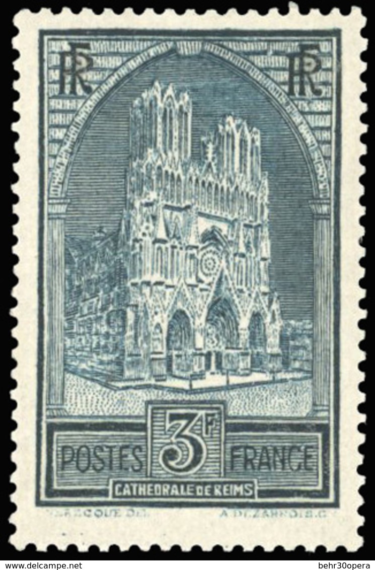 ** 3Fr. Ardoise. ''Cathédrale De Reims''. Type III. SUP. - Andere & Zonder Classificatie