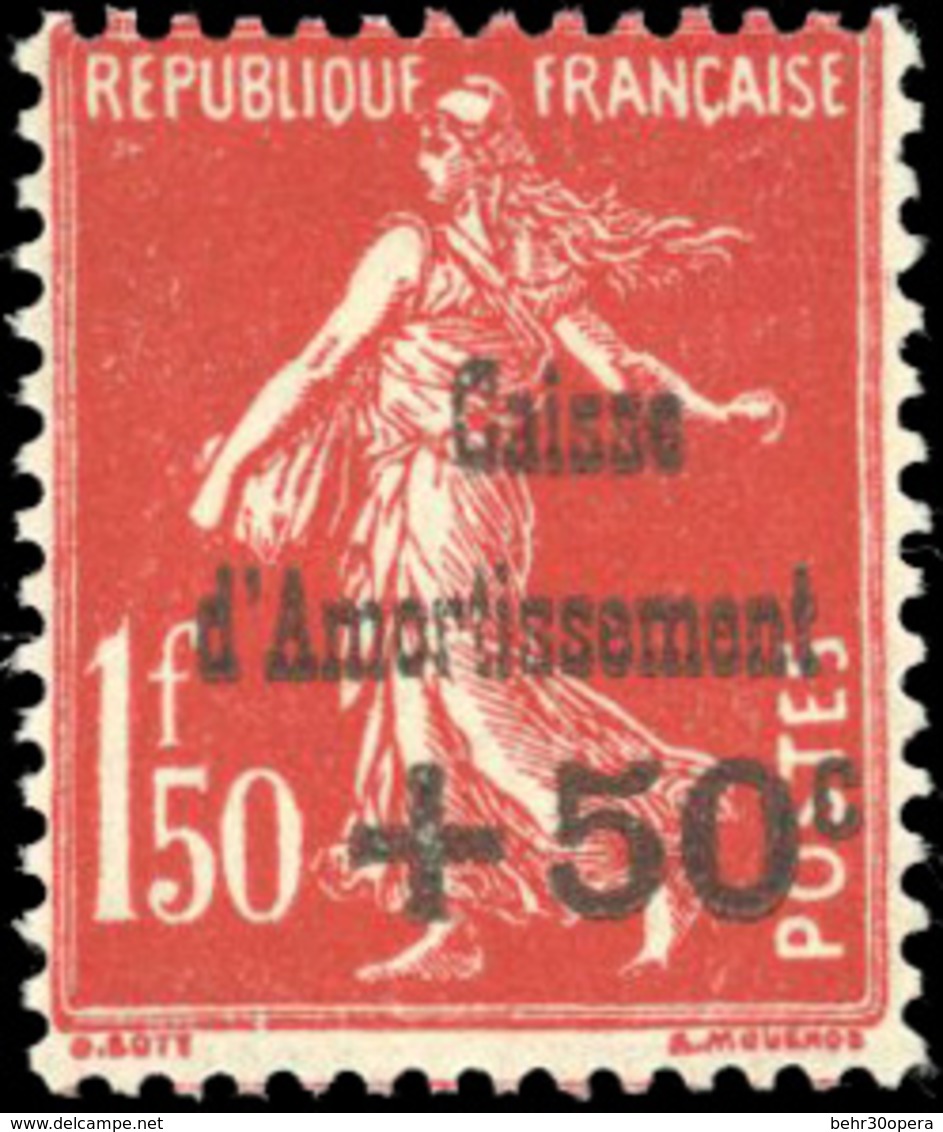 ** +50c. S/1F.50 Rouge. Caisse D'amortissement. ''C'' De Caisse Au Dessus Du 1ier ''t''. SUP. - Andere & Zonder Classificatie