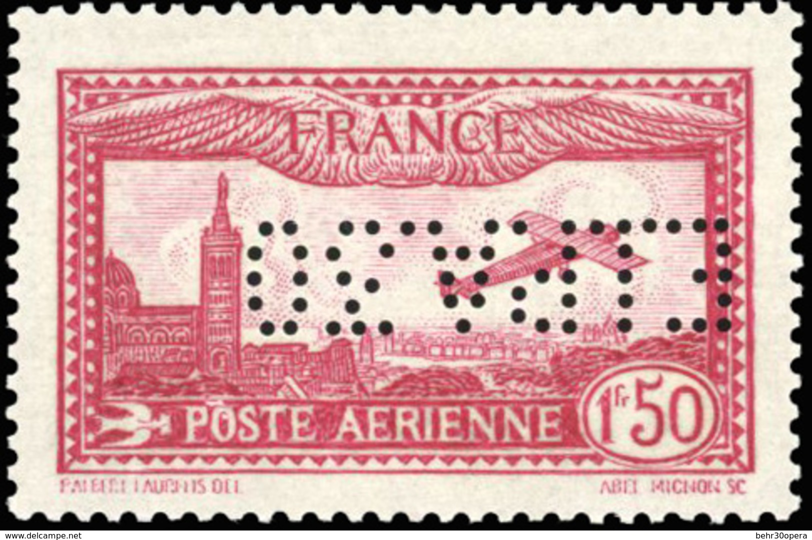 ** 1F.50 Carmin. Perforation ''EIPA30'' Renversée. SUP. - Sonstige & Ohne Zuordnung