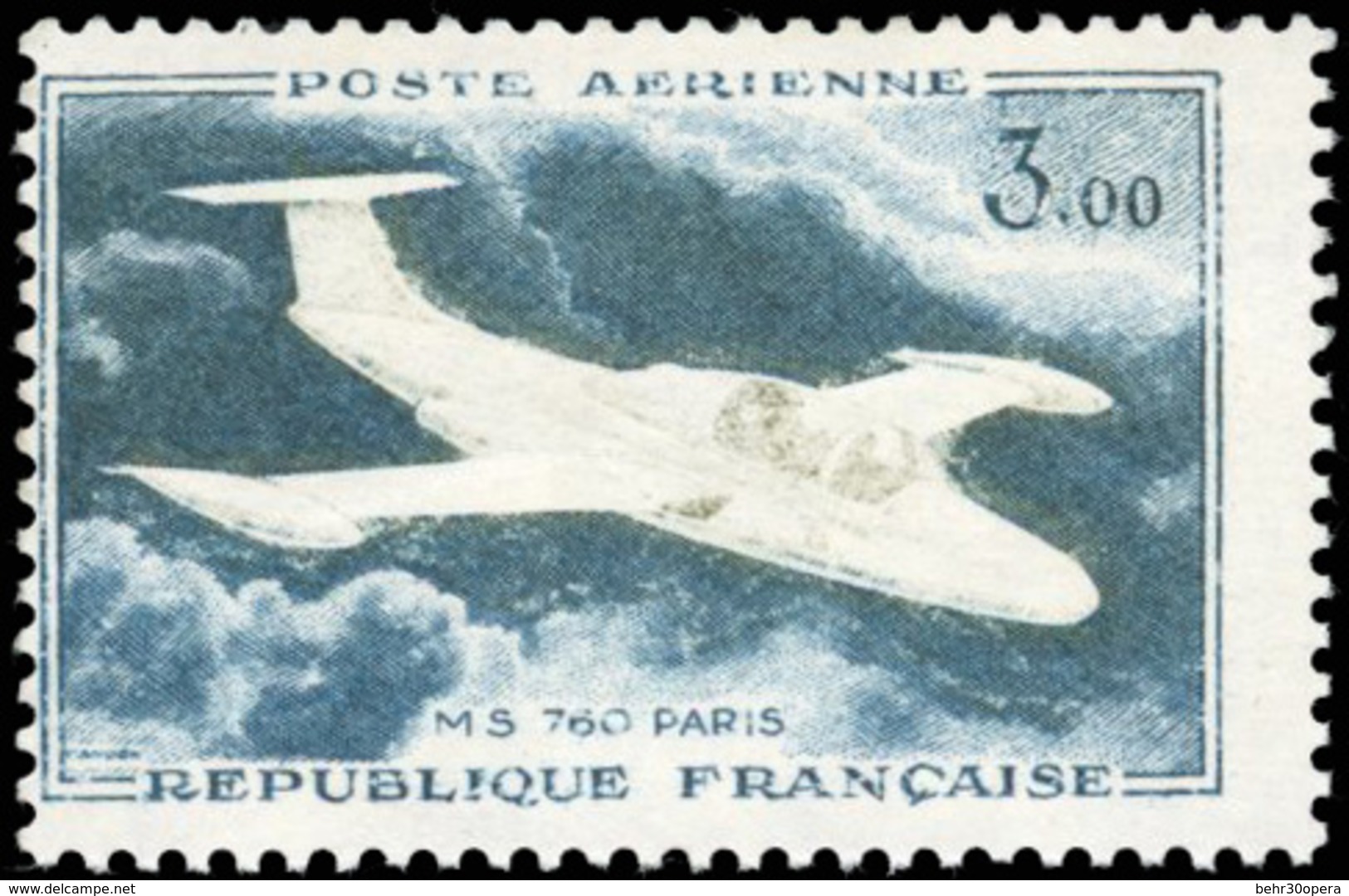 ** 3F. Variété Avion Blanc. TB. - Andere & Zonder Classificatie