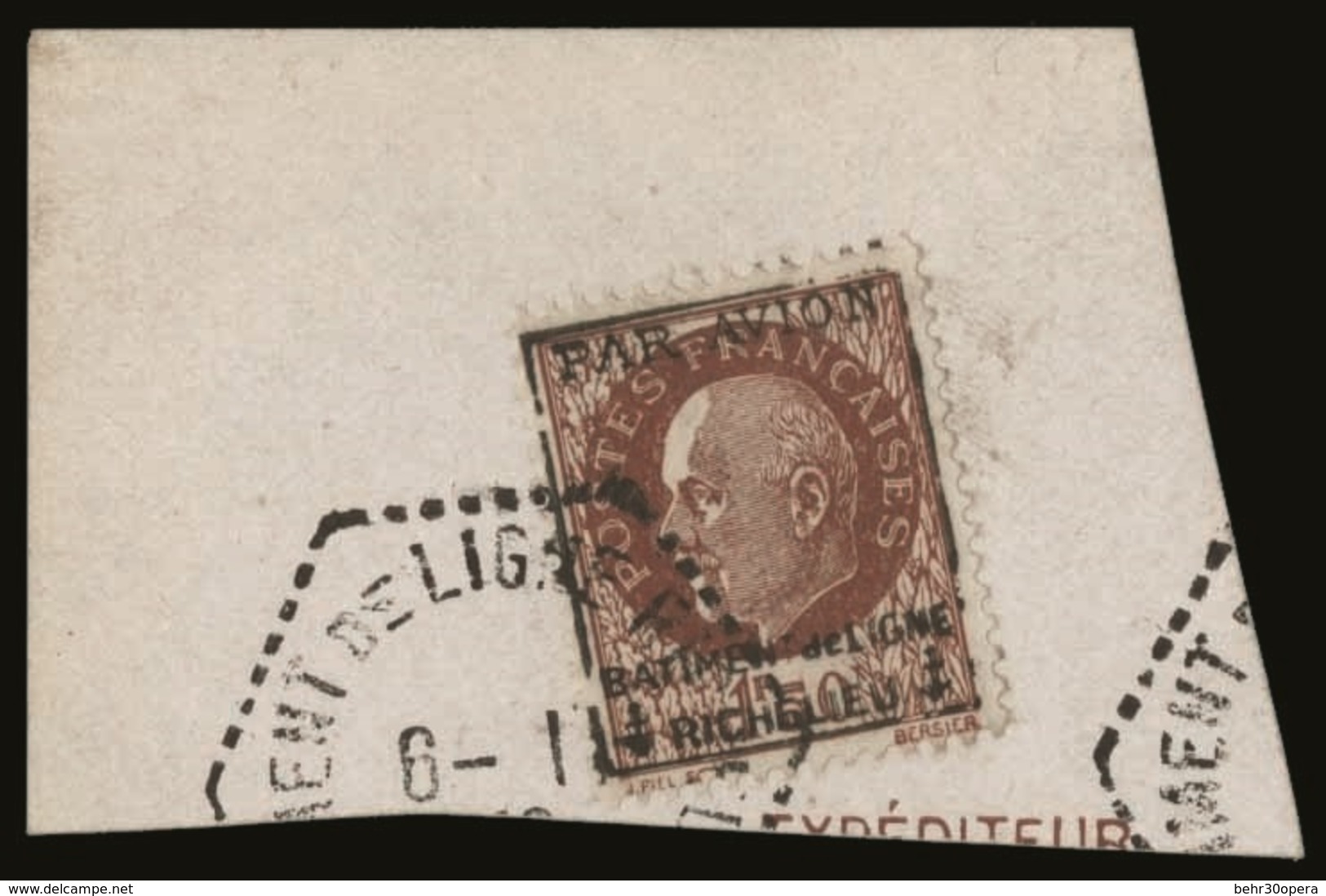 O 1F.50. PETAIN Sur Petit Fragment. TB. - Militaire Luchtpost