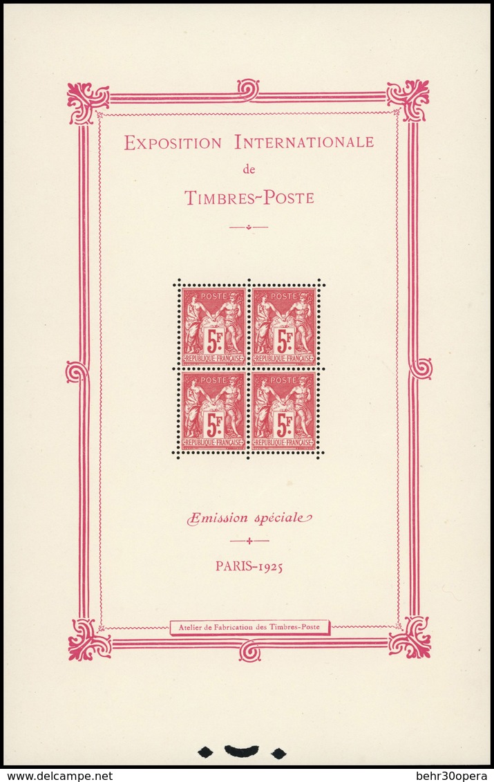 ** Bloc PARIS 1925. Infime Adhérence Sinon SUP. - Andere & Zonder Classificatie