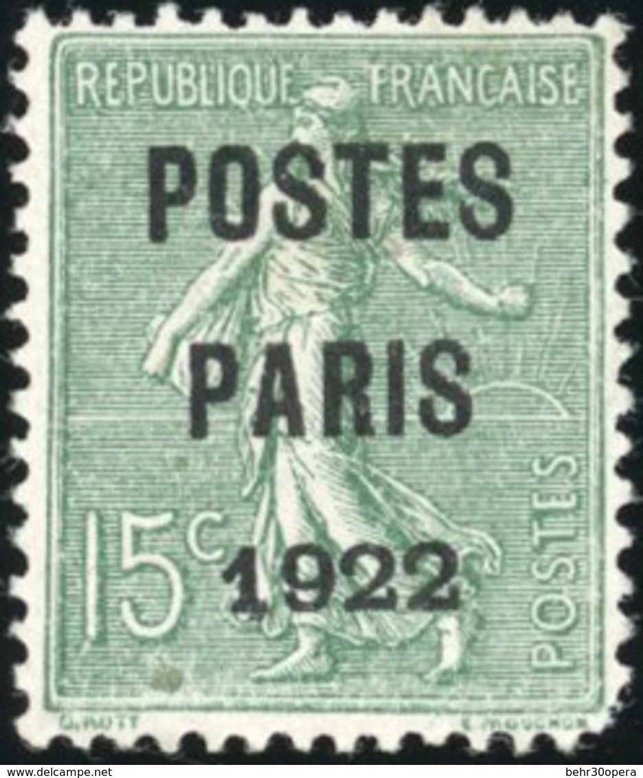 (*) 3 Valeurs. POSTE PARIS 1920 Et 1922. B à TB. - Sonstige & Ohne Zuordnung