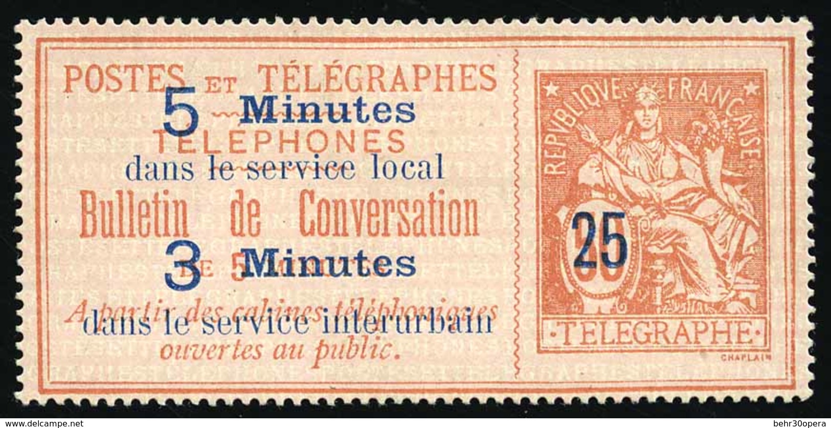 (*) 25c. Sur 50. SUP. - Telegraph And Telephone