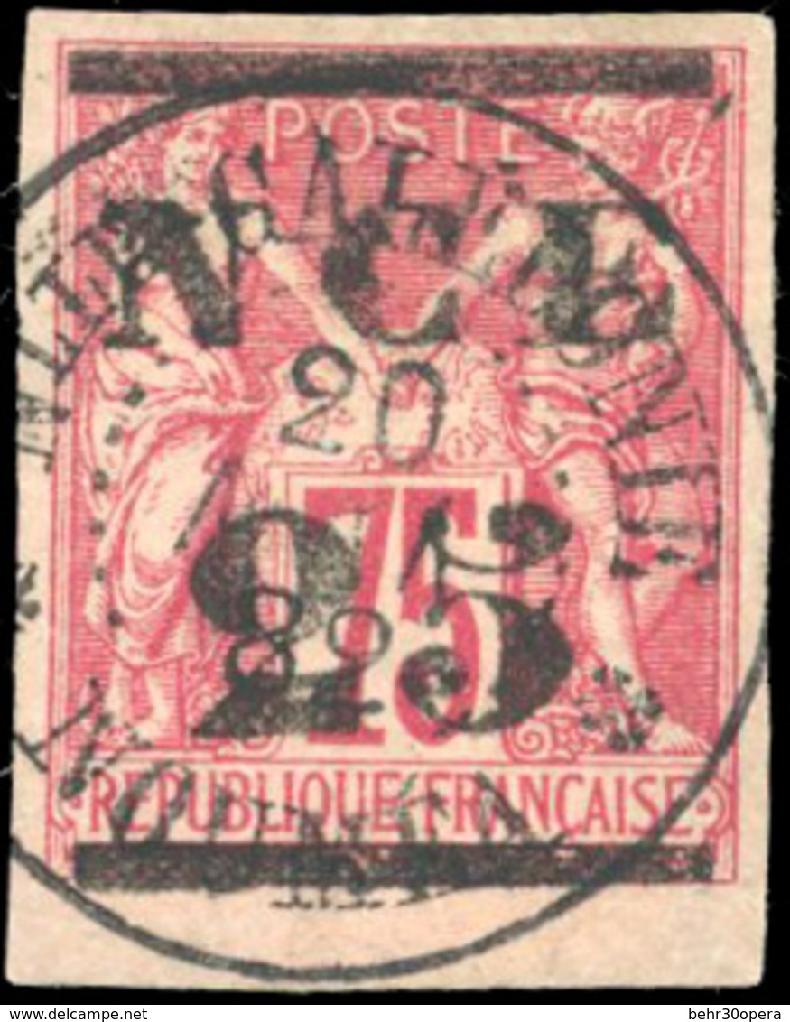 O 2 Valeurs. Obl. CàD De NOUVELLE-CALEDONIE De 1881 Et De 1882. Petit BdeF. TB. - Andere & Zonder Classificatie