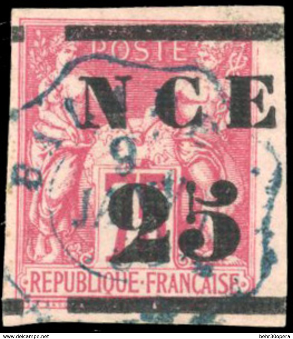 O 25c. S/75c. Rose. Obl. CàD Bleu De BALDE Du 9 Janvier 1883. Oblitération Rare. SUP. - Andere & Zonder Classificatie