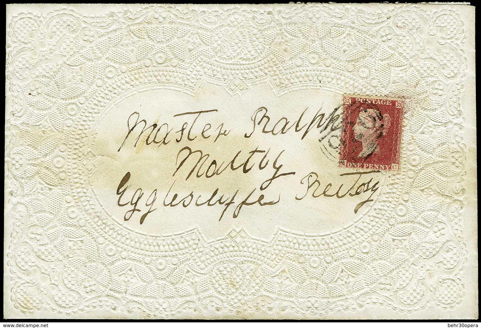 O 1p. Red-brown. P14. Used On Cover Cancelled ''926'' To EGGLESCLIFFE RECTORY. VF. - Other & Unclassified