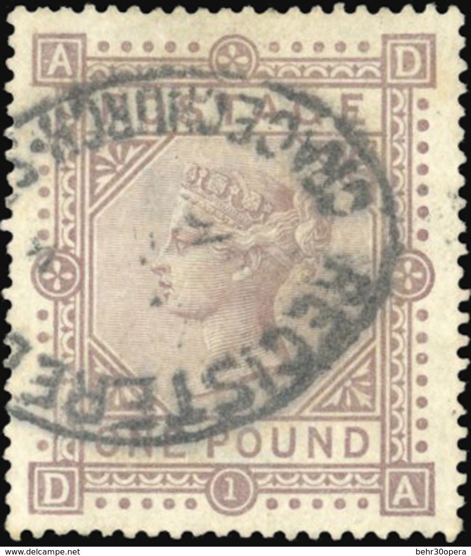 O 1£. Violet. Letter AD/DA. VF. - Sonstige & Ohne Zuordnung