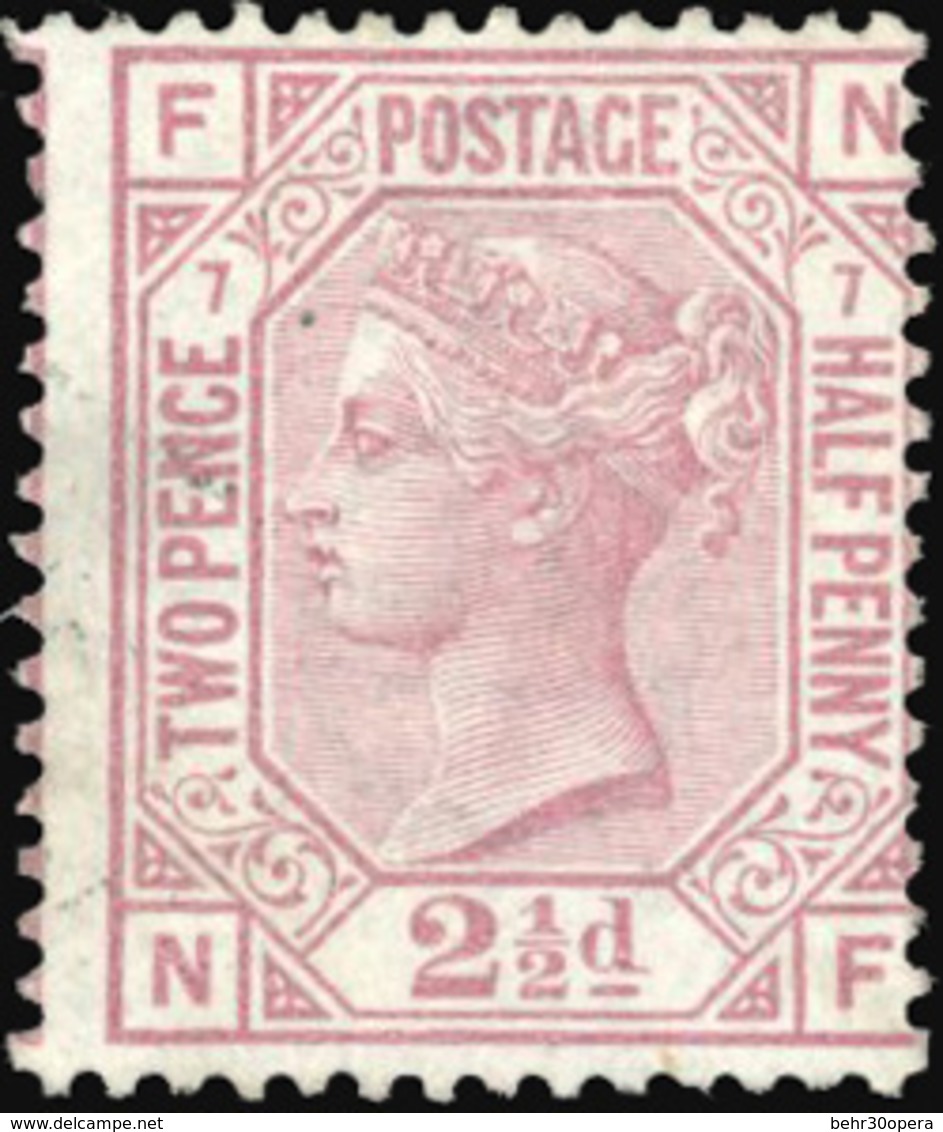 * 2d. 1/2 Rosy Mauve. Plate 7. F. - Andere & Zonder Classificatie