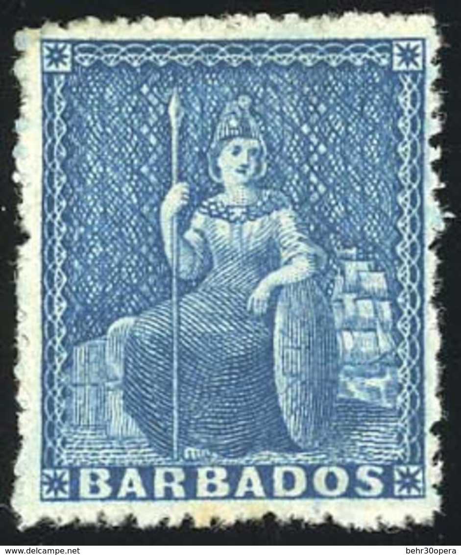 * 1p. Blue. SUP. - Barbados (...-1966)