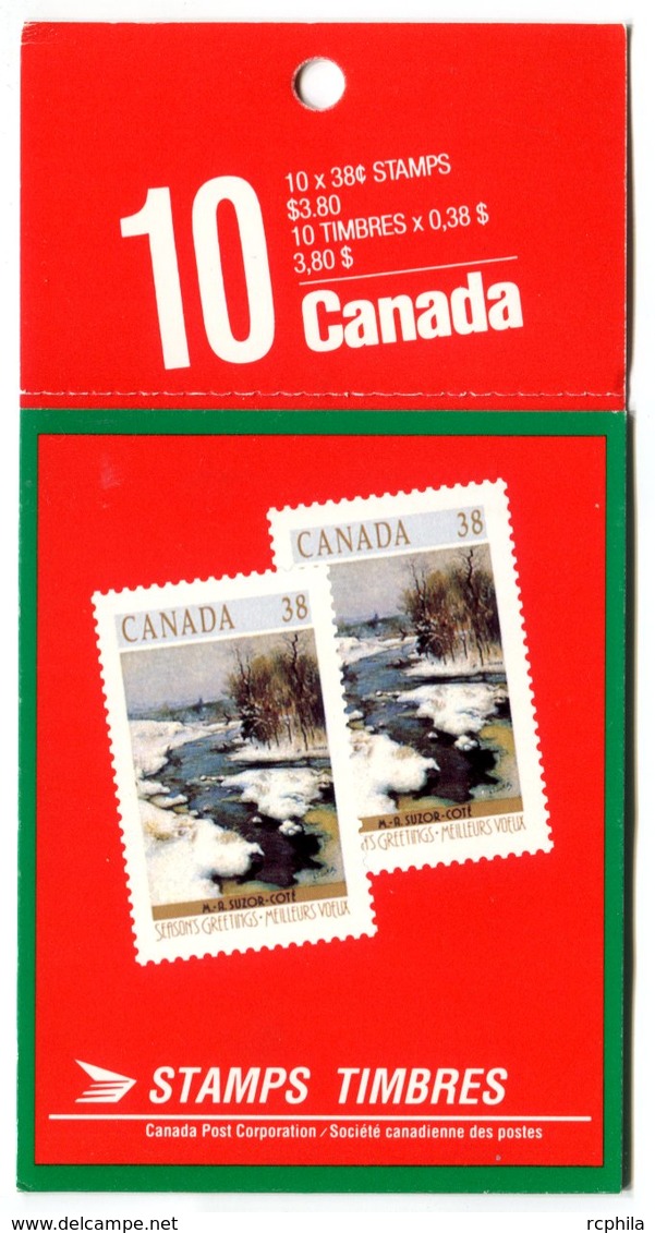 RC 16597 CANADA BK107 - 38c CHRISTMAS ISSUE CARNET COMPLET FERMÉ CLOSED BOOKLET MNH NEUF ** - Libretti Completi