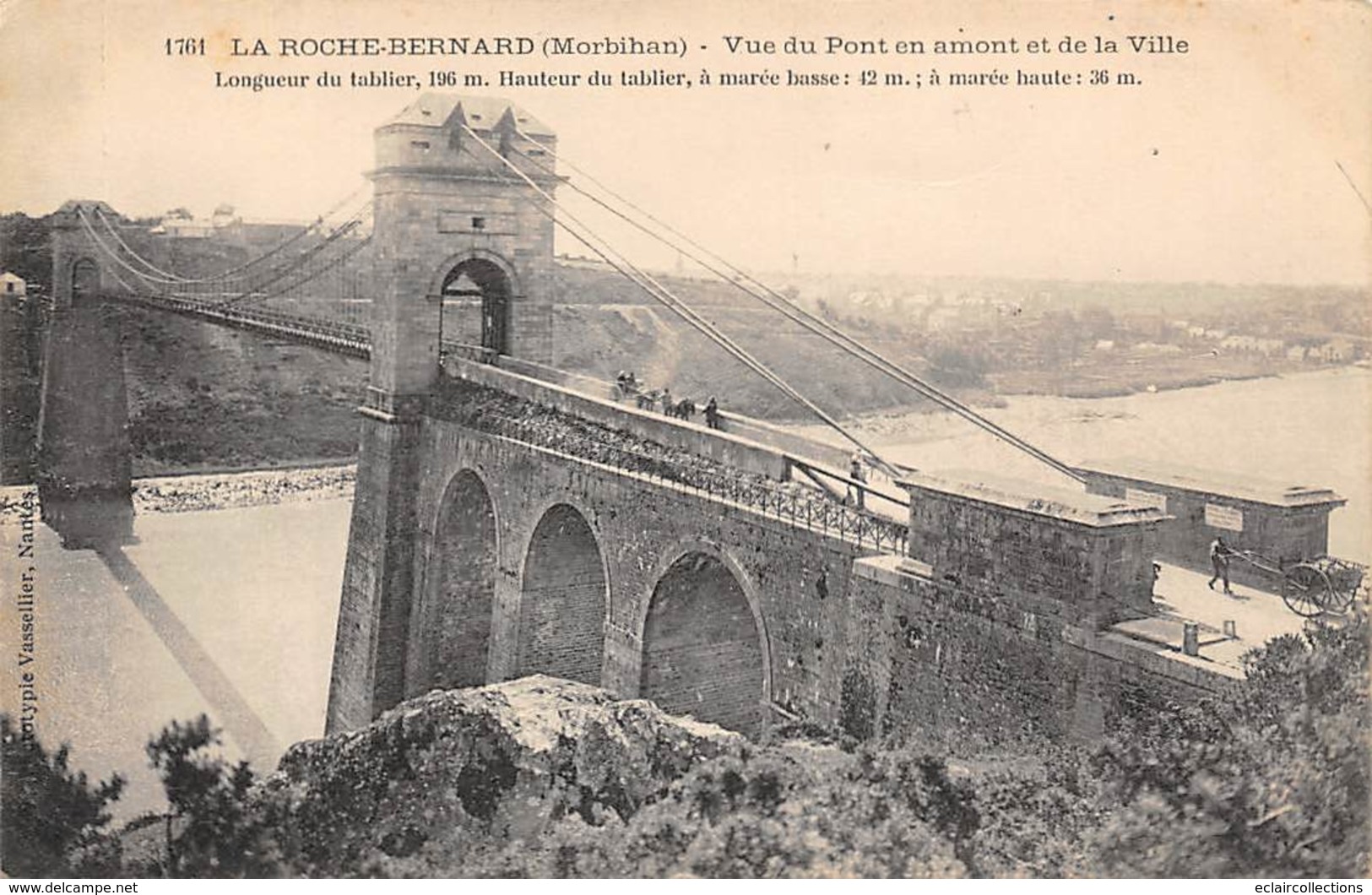 La Roche-Bernard          56         Le Pont En Amont De La Ville          (Voir Scan) - La Roche-Bernard