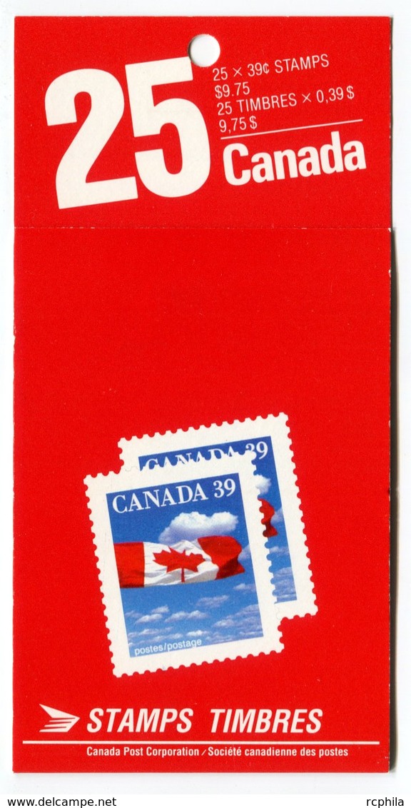 RC 16610 CANADA BK115 FLAG ISSUE CARNET COMPLET FERMÉ CLOSED BOOKLET NEUF ** TB MNH VF - Carnets Complets