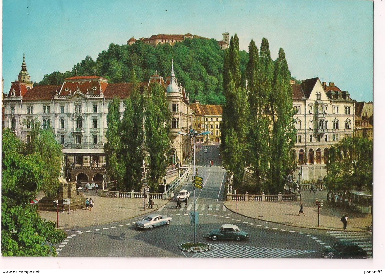 Ljubljana - Le Centre Ville Et Le Château - - Yougoslavie