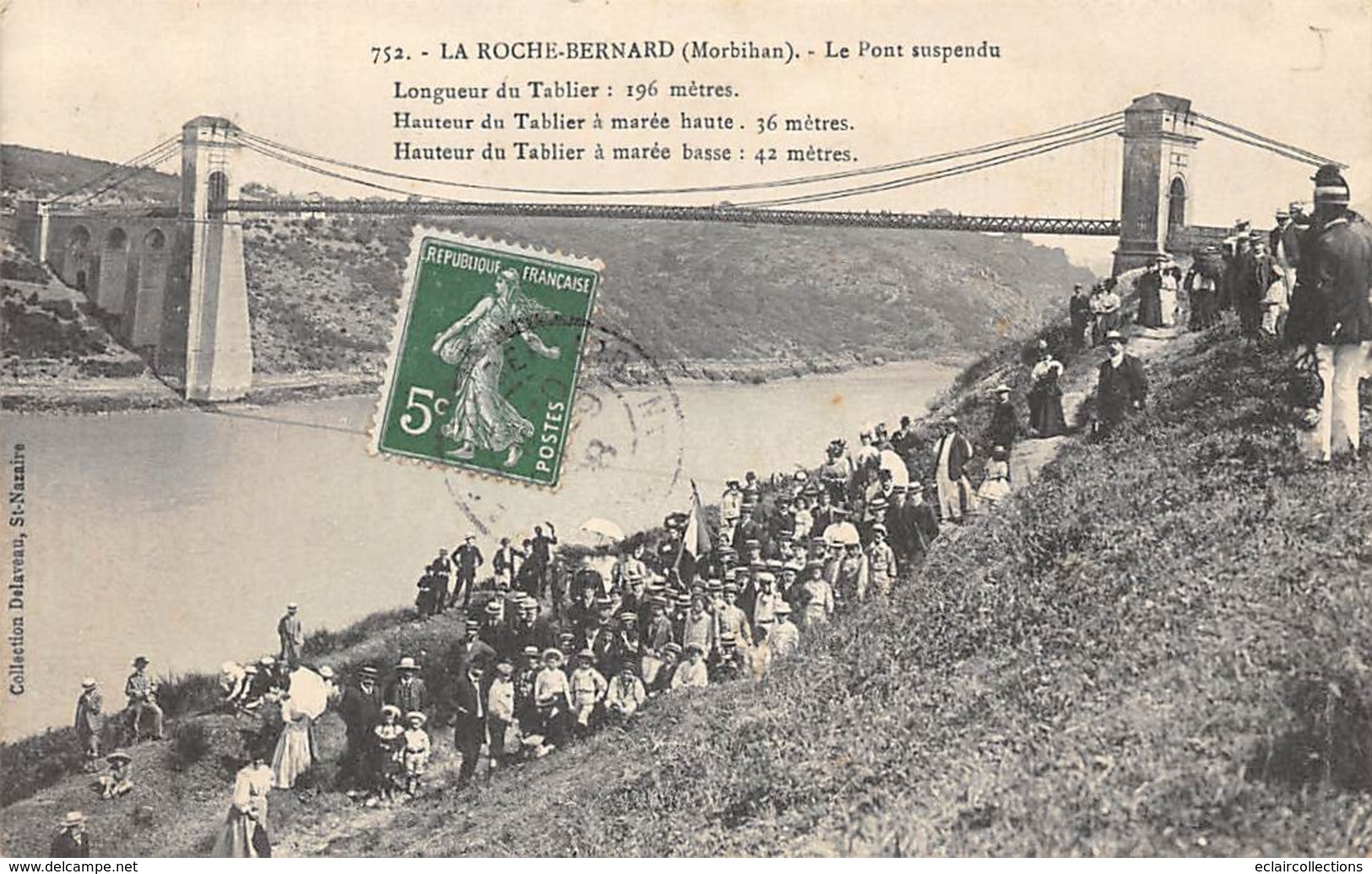 La Roche-Bernard          56         Le Pont Suspendu . Jour De Fête ??     (Voir Scan) - La Roche-Bernard