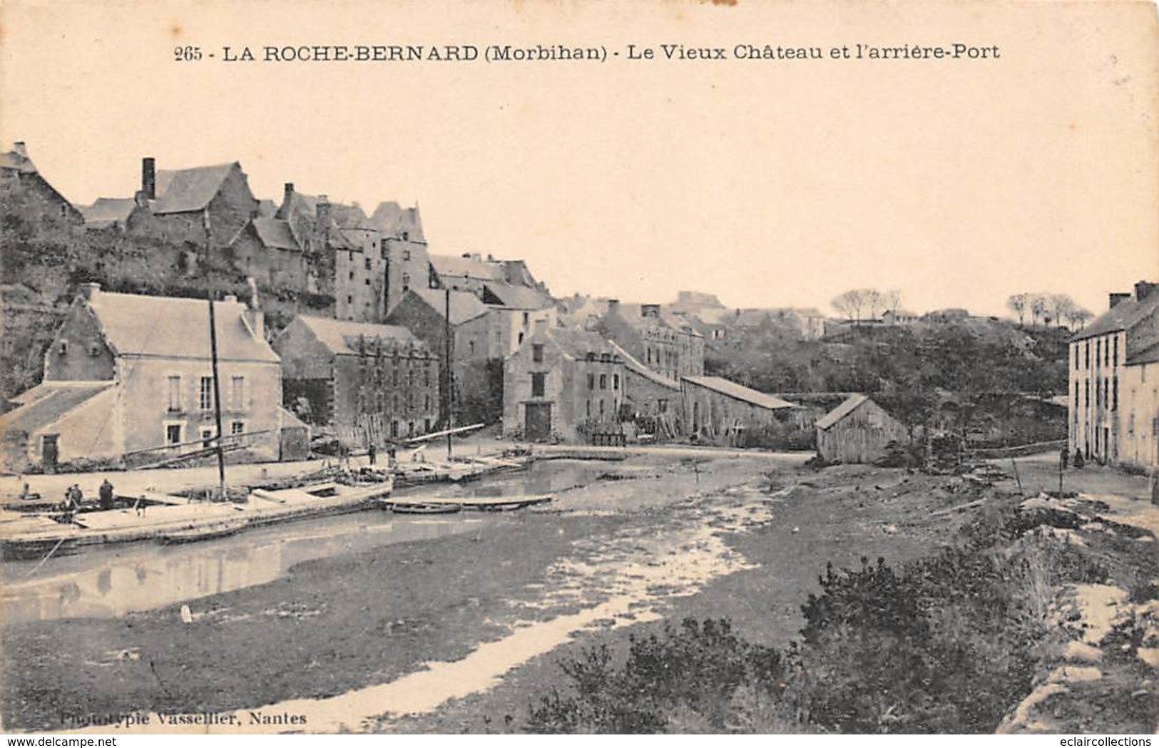 La Roche-Bernard          56         Le Vieux Château Et L'arrière Port      (Voir Scan) - La Roche-Bernard