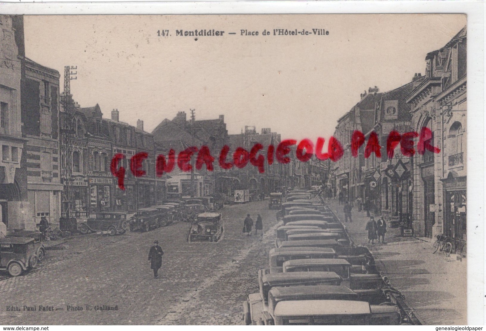 80 - MONTDIDIER - PLACE DE L' HOTEL DE VILLE  - SOMME - Montdidier