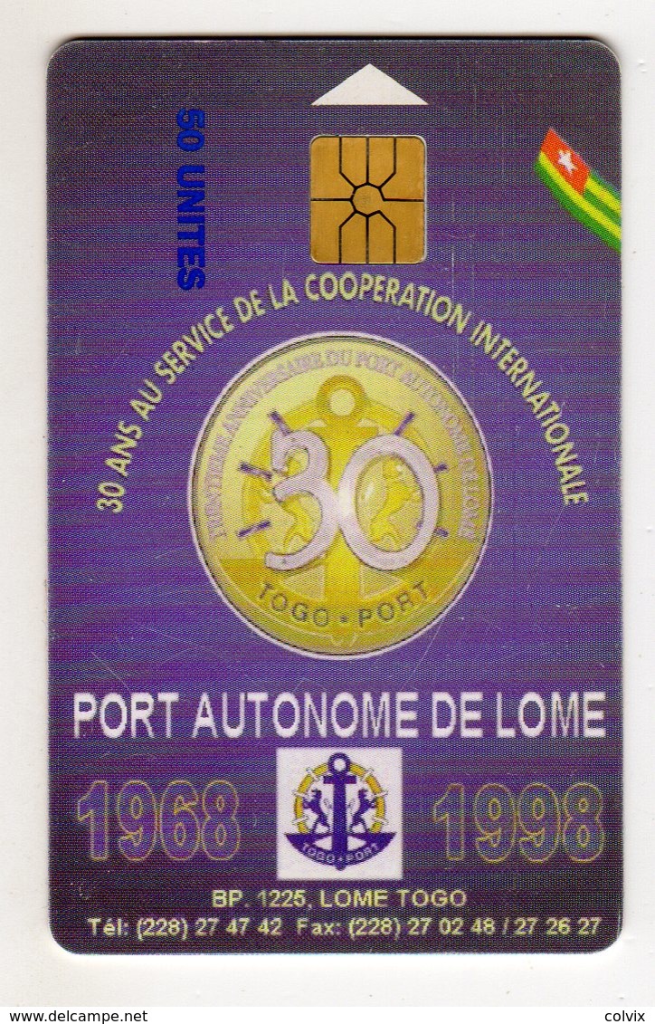 TOGO Ref MV Cards TOG-22  50 U PORT DE LOME - Togo