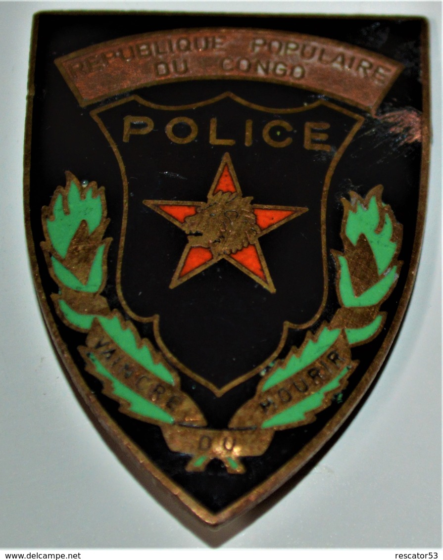 Rare Insigne   Police Du Congo - Polizei