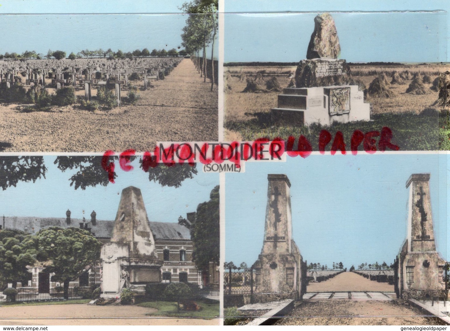 80 - MONTDIDIER - CIMETIERE  MONUMENT AUX MORTS   - SOMME - Montdidier