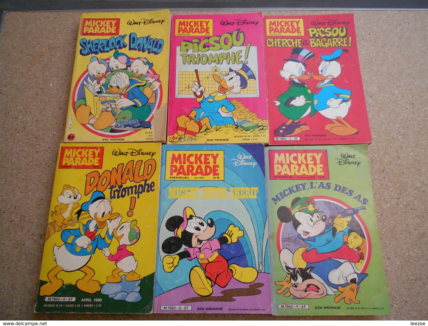 MICKEY PARADE N°1.2.3.4.6.9, 2ème Série..MICKY MAUS......3B0420 - Mickey Parade