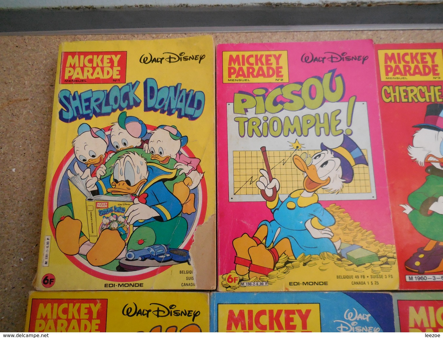 MICKEY PARADE N°1.2.3.4.6.9, 2ème Série..MICKY MAUS......3B0420 - Mickey Parade