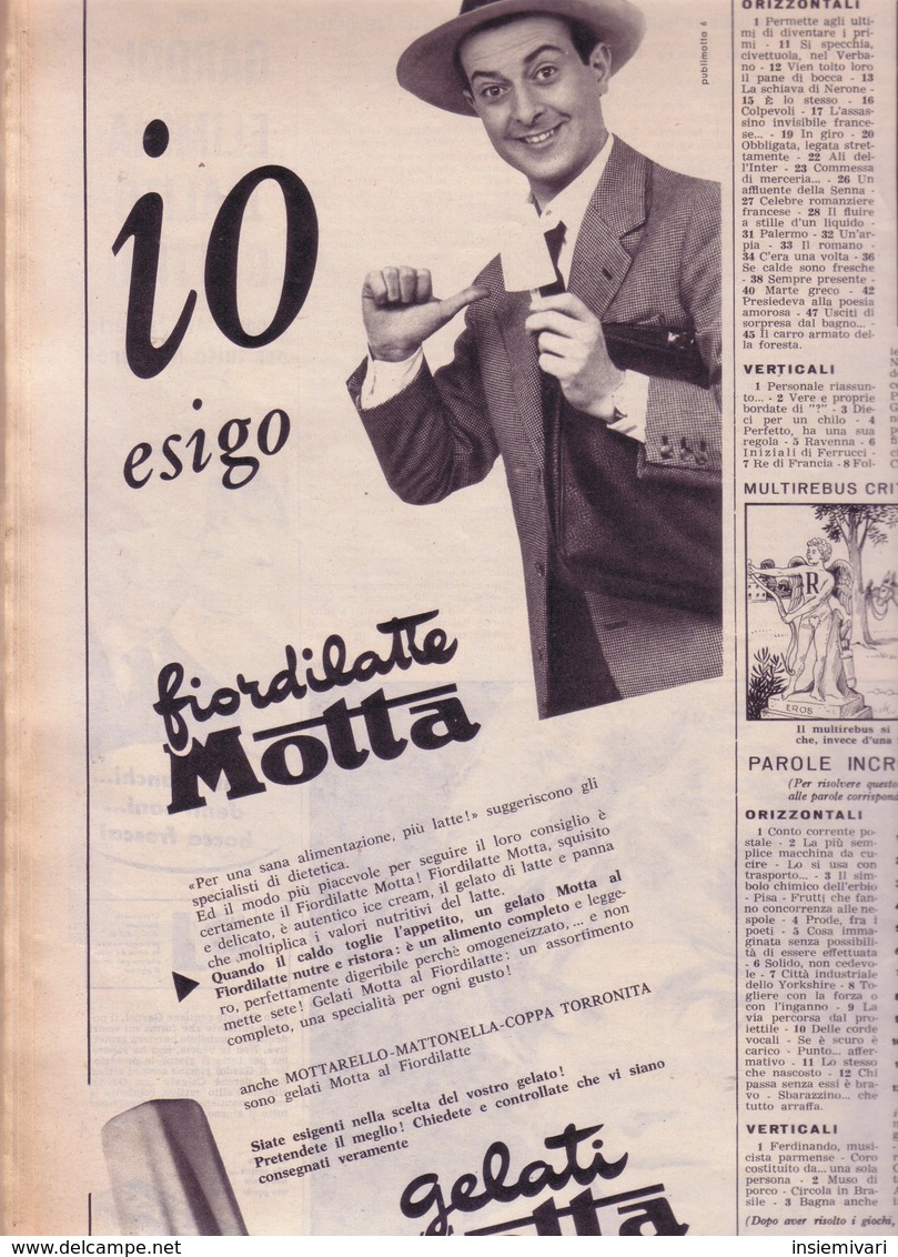 (pagine-pages)PUBBLICITA' FIORDILATTE MOTTA  Oggi1960/33.+2 - Autres & Non Classés