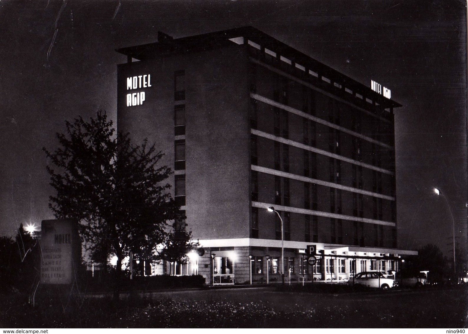 TORINO - Motel AGIP - Notturno - F/G - V: 1968 - Cafés, Hôtels & Restaurants