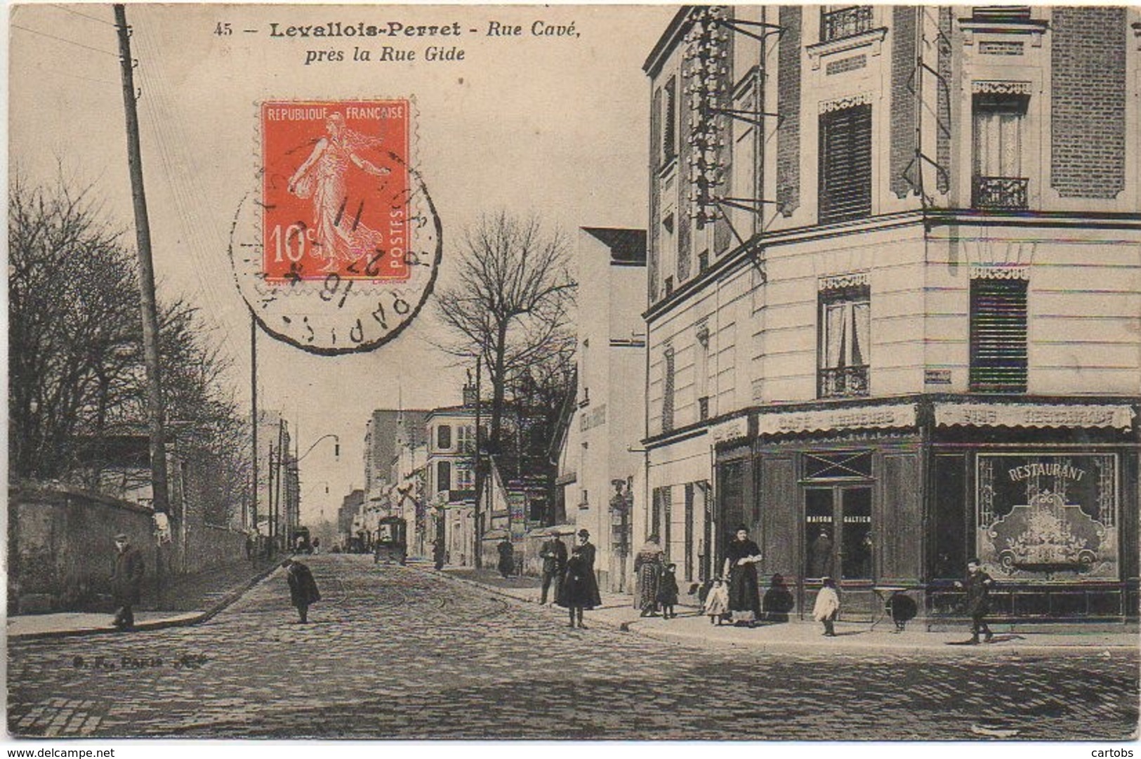 92  LEVALLOIS-PERRET  Rue Cavé Près La Rue Gide - Levallois Perret