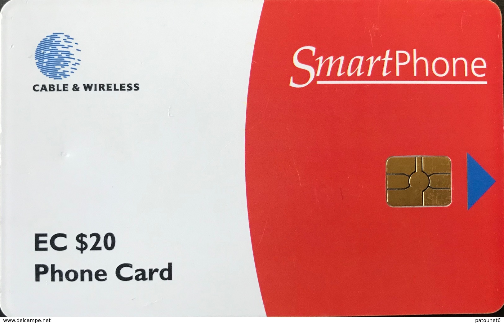 ANTIGUA Et BARBUDA  - Phonecard  -  Smartphone   -  Cable & Wireless  -  EC $ 20 - Antigua And Barbuda