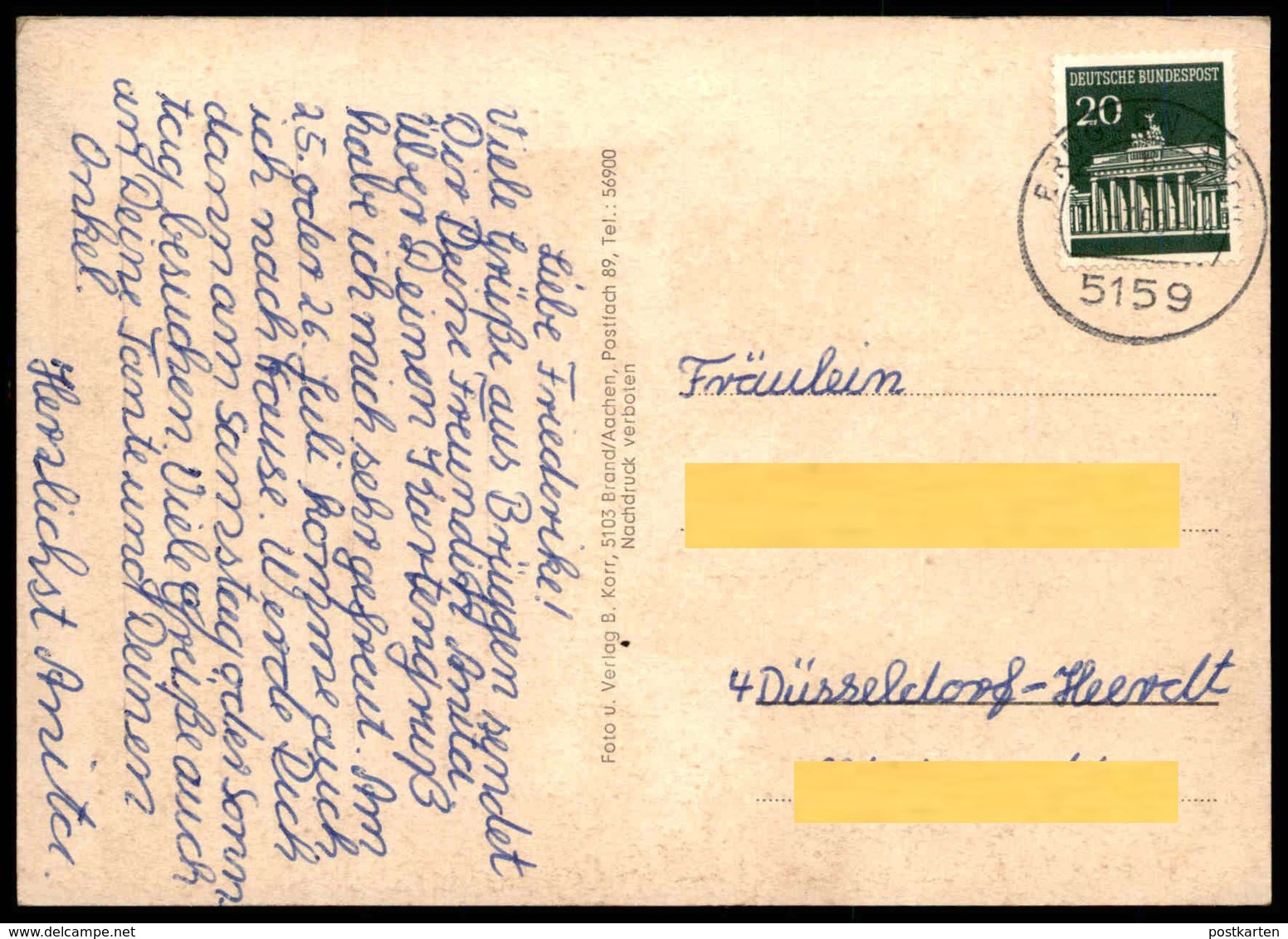 ÄLTERE POSTKARTE GRUSS AUS BRÜGGEN ERFT ERFTHALLE FREIBAD EHRENMAL KATH. KIRCHE Kerpen Ansichtskarte AK Cpa Postcard - Kerpen