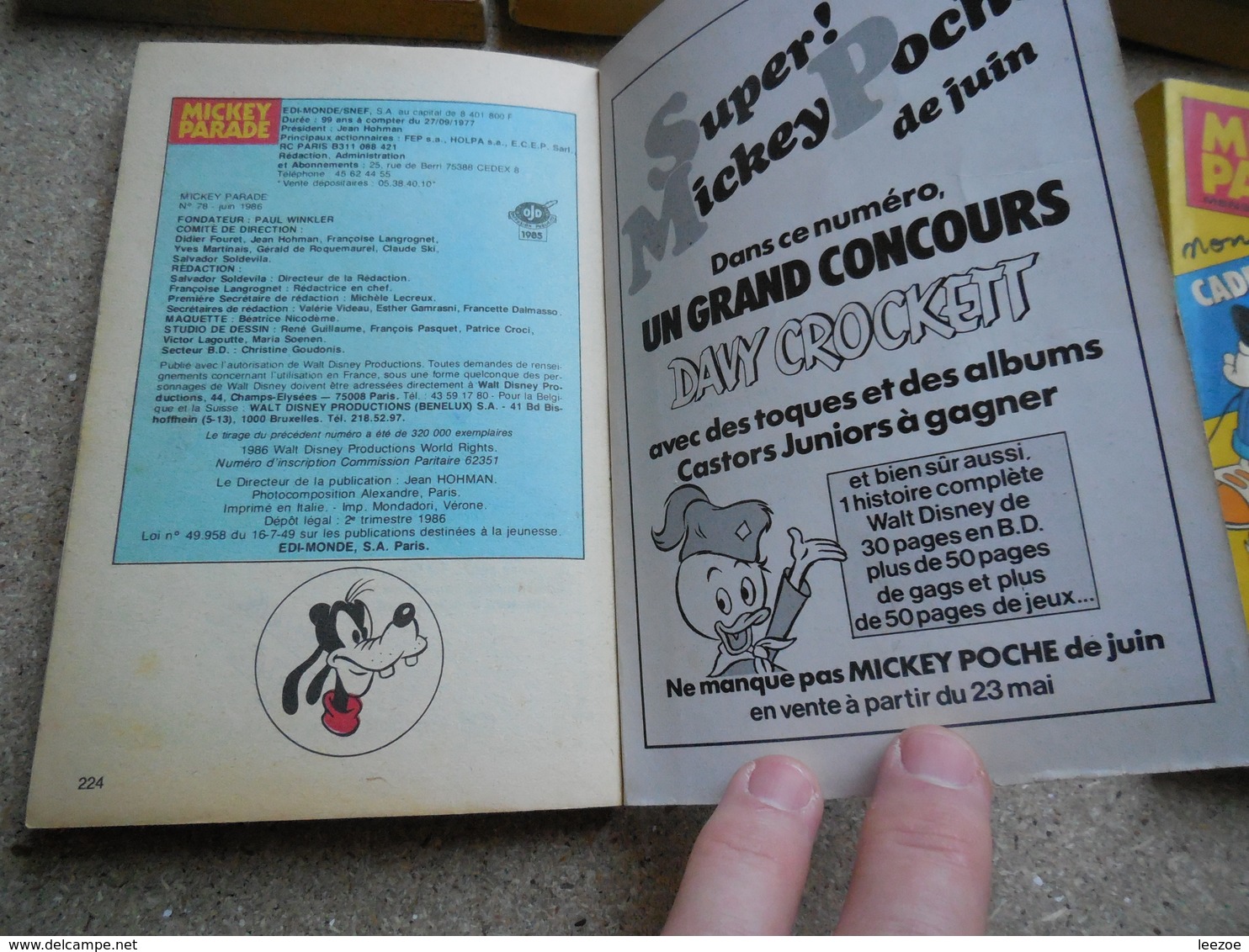 MICKEY PARADE N°73.74.77.78.79, 2ème série...MICKY MAUS.......3B0420