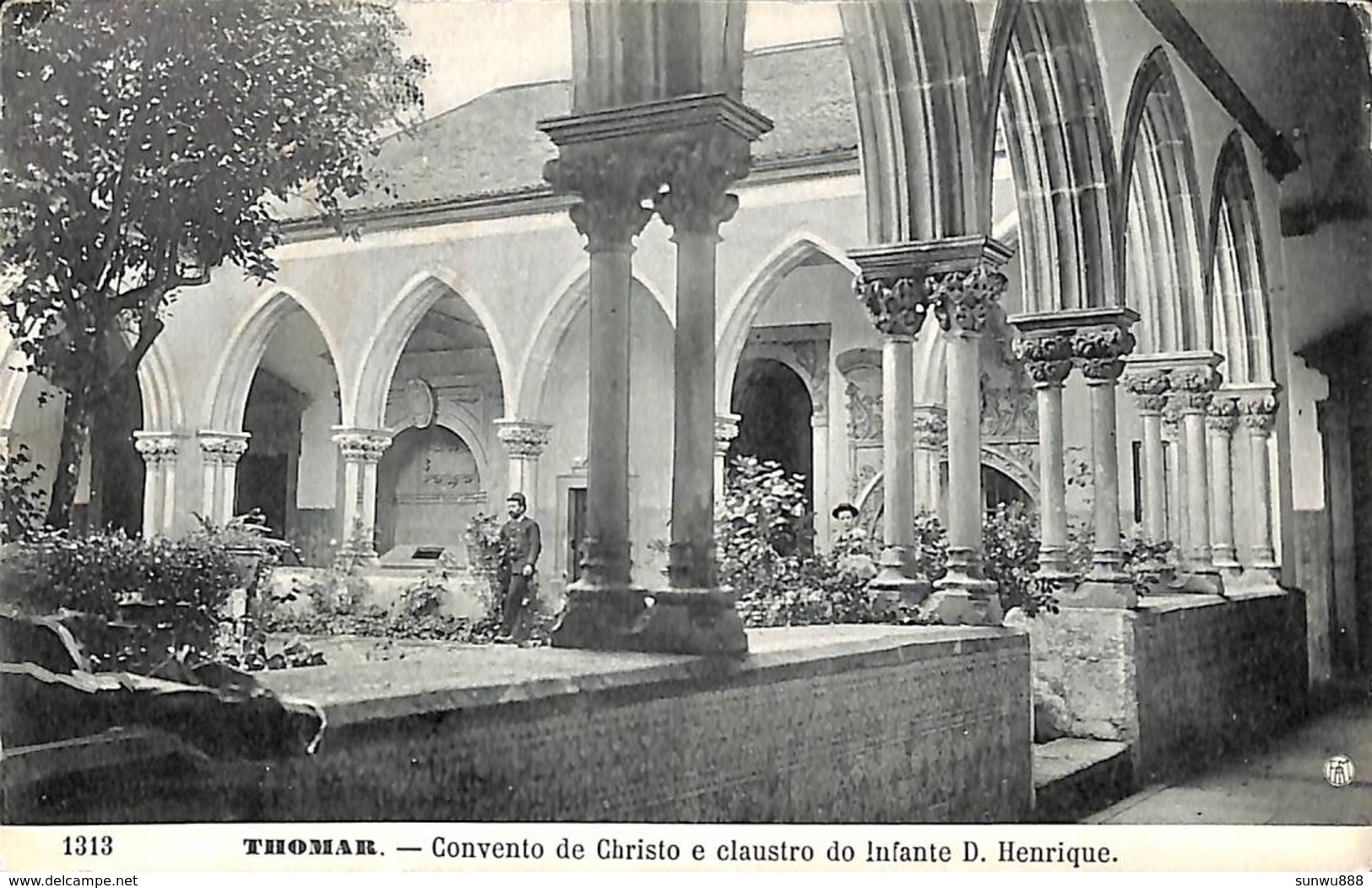 Thomar - Convento De Christo E Claustro Do Infante D. Henrique (animation 1909) (fixed Price) - Santarem