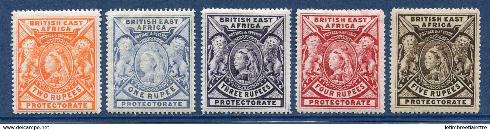 ⭐ Afrique Orientale Britannique - YT N° 76 à 80 * - Neuf Avec Charnière ⭐ - Brits Oost-Afrika