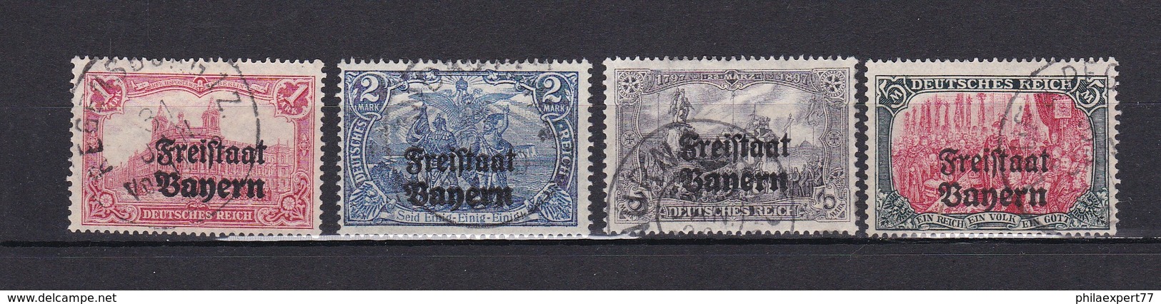 Bayern - 1919 - Michel Nr. 148/151  - Gest. - 52 Euro - Sonstige & Ohne Zuordnung