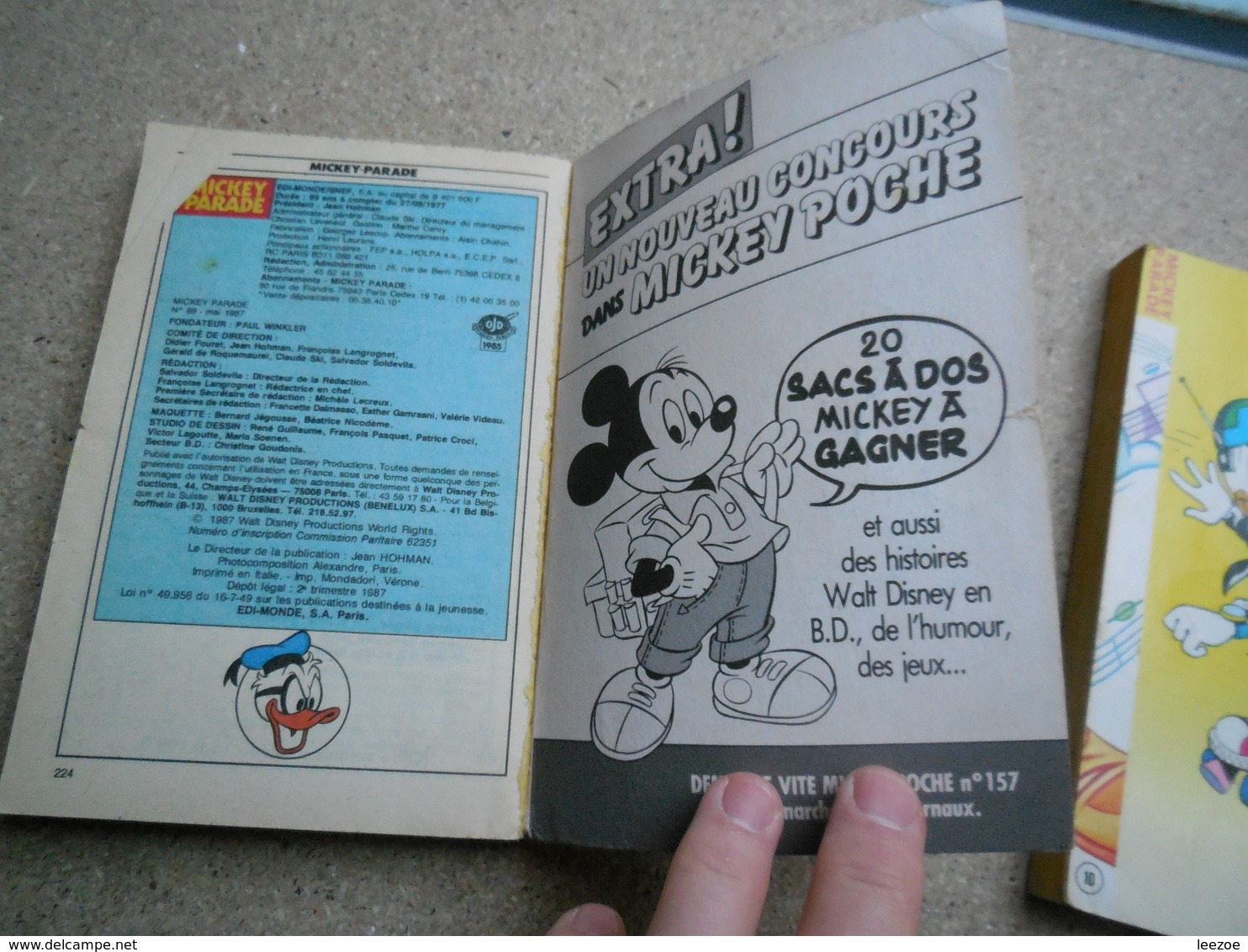 MICKEY PARADE N°89.95, 2ème Série..MICKY MAUS.....3B0420 - Mickey Parade