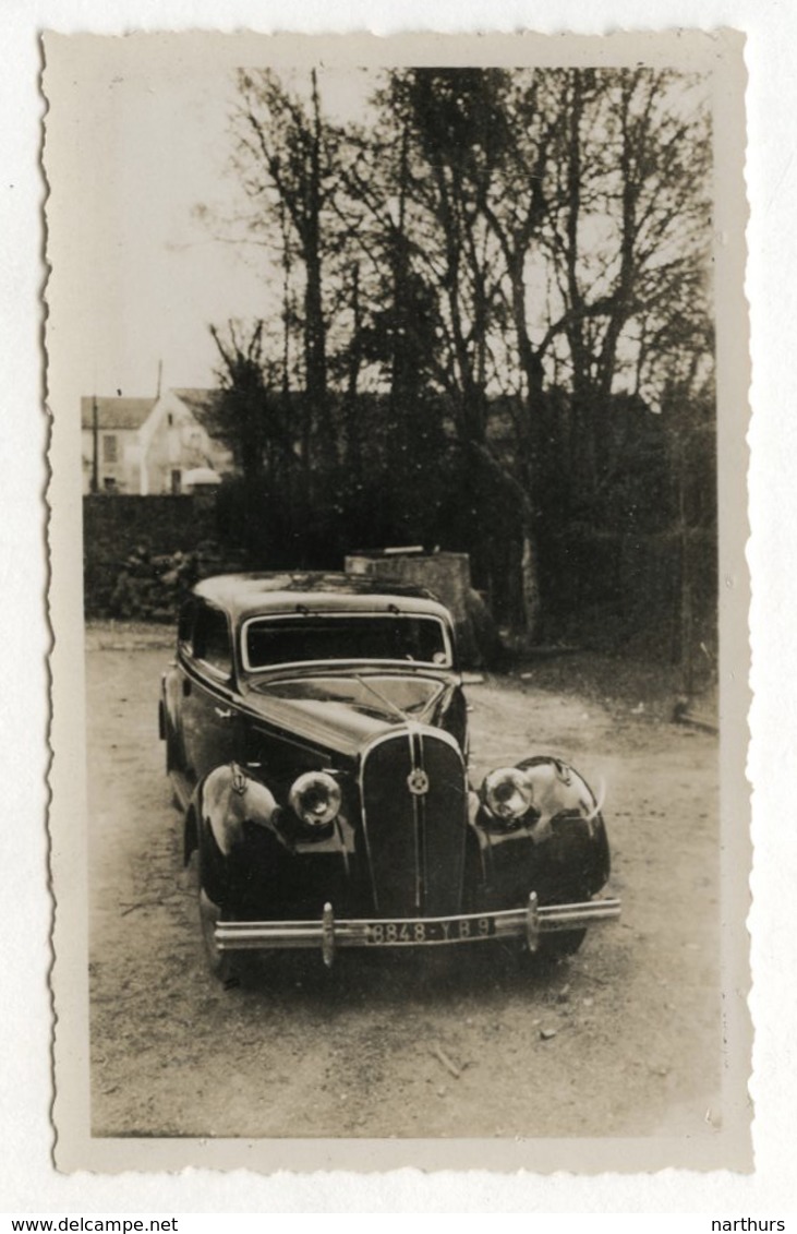 PHOTO ANCIENNE BRETAGNE Voiture Automobile Auto HOTCHKISS Non Située Entre 1930 1950 - Automobiles