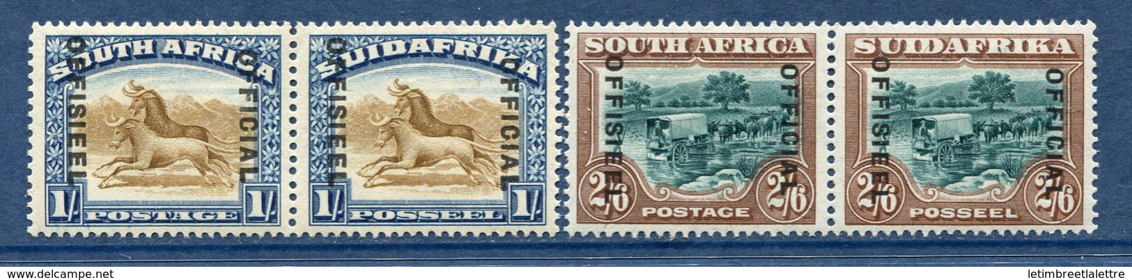 Afrique Du Sud - Service - N° 30 à 33 * Paire Horizontale Se Tenant - Neuf Avec Charnière - - Zonder Classificatie