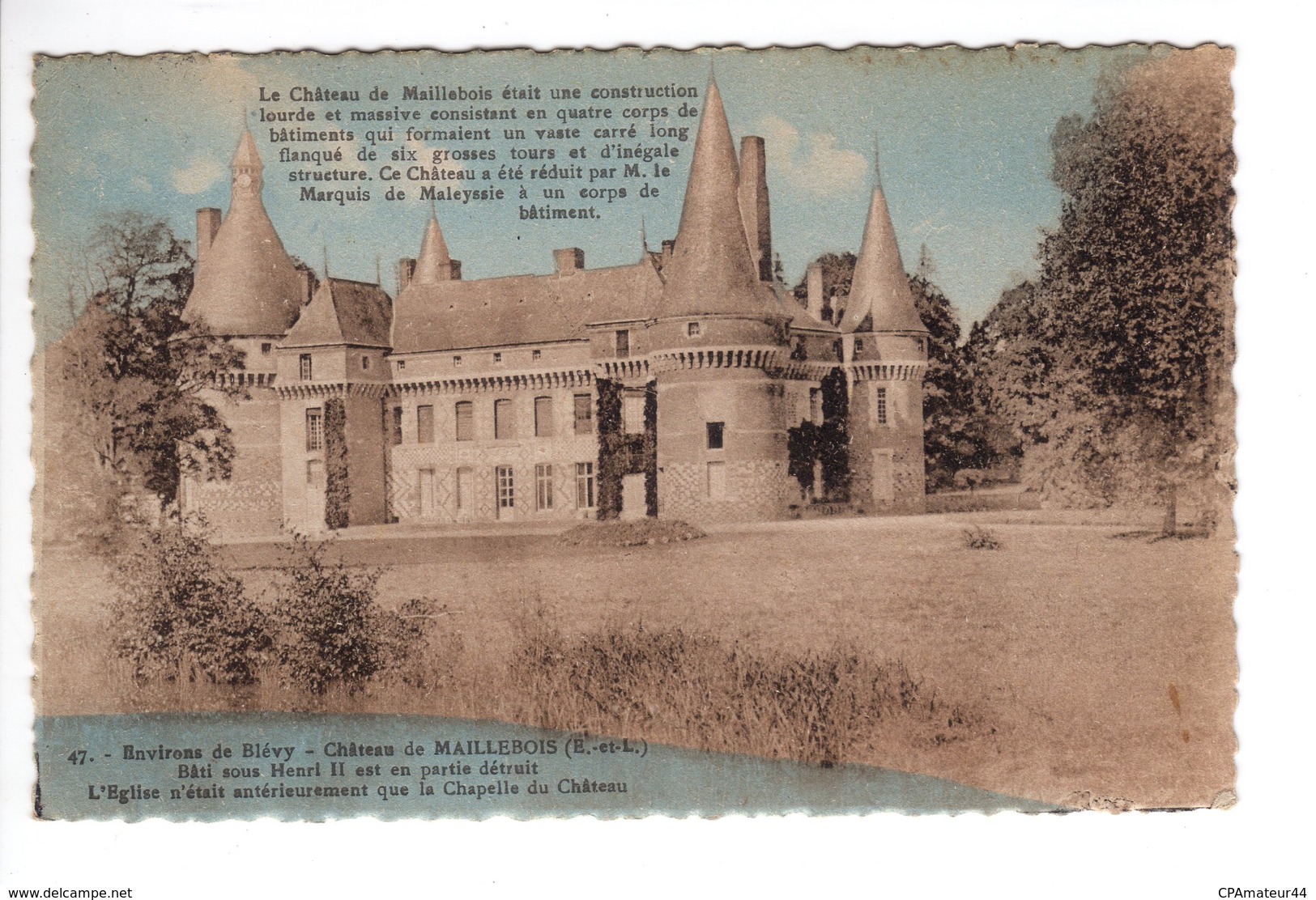 Blévy Chateau De Maillebois - Blévy