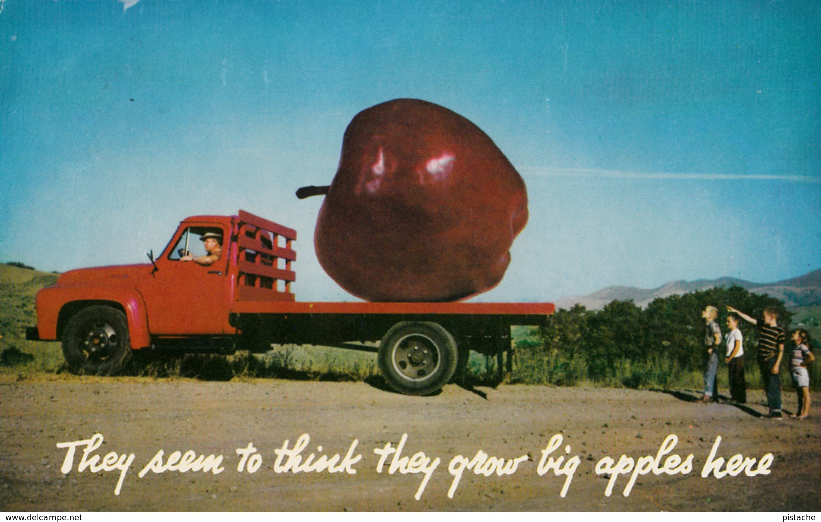 Humour - Big Apple - Truck - Children - Agriculture - 2 Scans - Humor