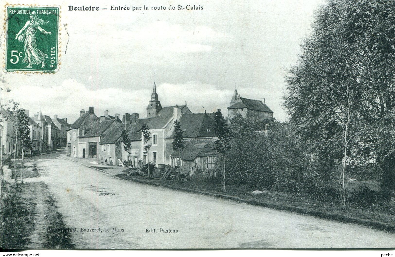 N°6802 T -cpa Bouloire -entrée Par La Route De St Calais- - Bouloire