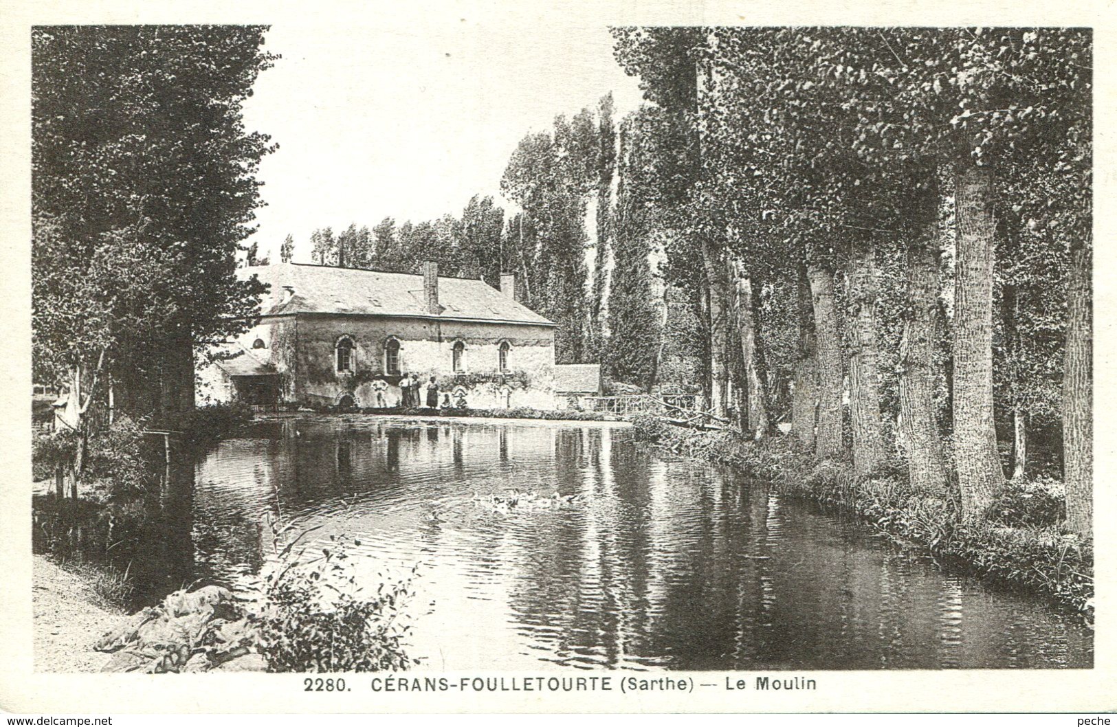 N°6811 T -cpa Cérans Foulletourte -le Moulin- - Moulins à Eau